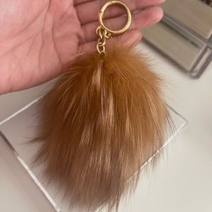 Michael Kors Large Pom Pom Fur Chain